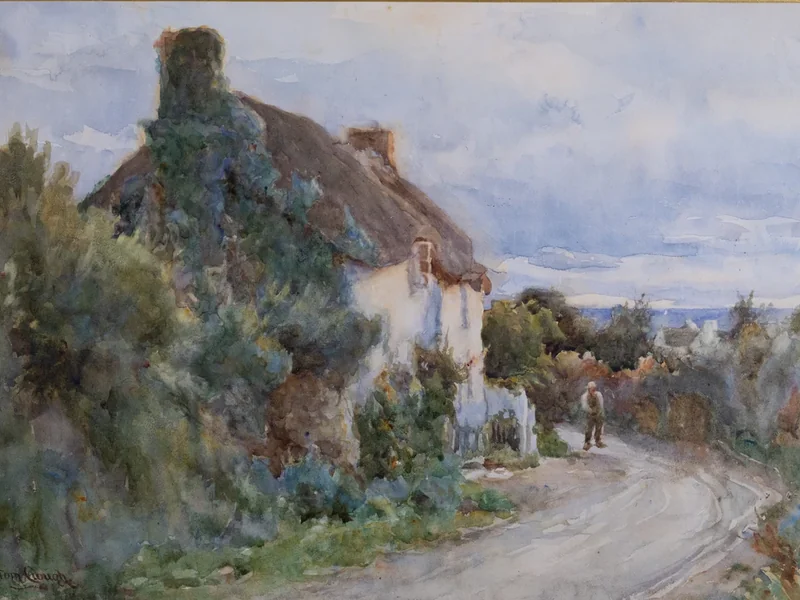 1867-Tom Clough - Figura su una strada di campagna